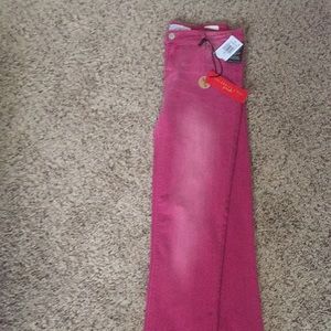 Pink jeans mid rise